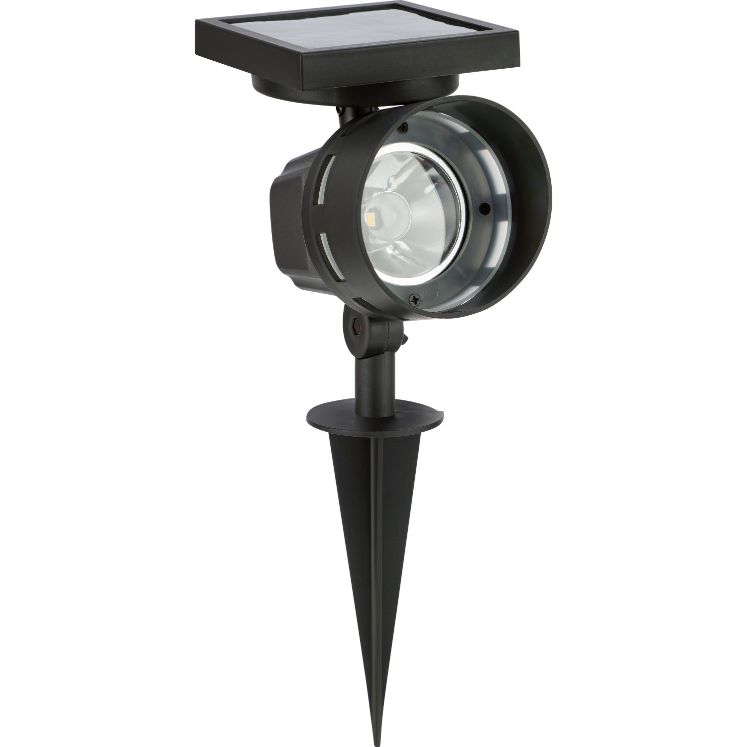 Solar-LED-Spot Schwarz Warmweiß 33 cm x 10,5 cm x 14 cm_2