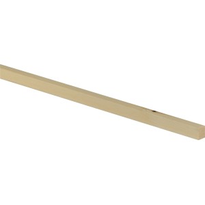 Fichte Flachleiste, 10x13x2400mm, ideal für Bastelarbeiten und Innenausbau.