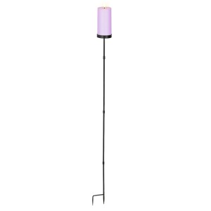 Solar-Kerze Kunststoff XL 4 Ø 7 cm x 117 cm Violett