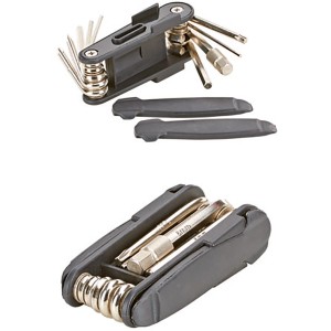 Prophete Multifunktionswerkzeug mit 11 Funktionen, inklusive Reifenheber und diversen Schraubendrehern.