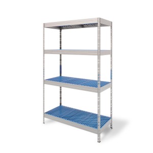 Ar Shelving Gastronorm Lebensmittelregal, 4 Böden, 180x110x50cm, ideal für Gastronomie & Haushalt.