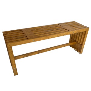 Holzbank Quadra, 110 cm, aus Nadelholz für Garten, Terrasse oder Balkon.