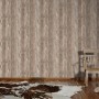 A.S. Creation Vliestapete Decoworld Holz Hellbraun mit Holzoptik an der Wand.