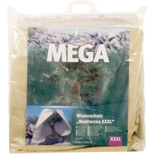 Winterschutz Vlieshaube Mediterran Beige, 350x250cm, für große Pflanzen. Schutz vor Frost und Schnee.