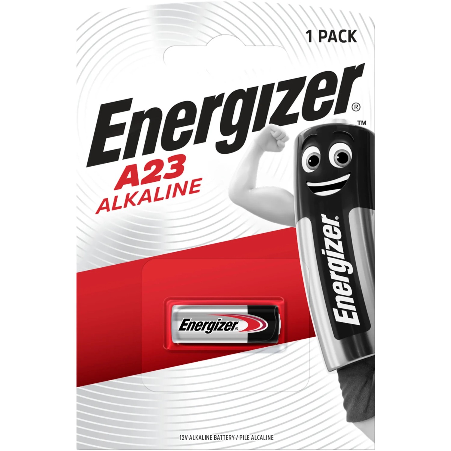 Energizer A23 Alkaline Spezialzelle, 12V Batterie für diverse Geräte.