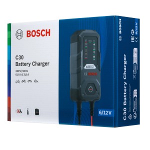 Bosch Batterieladegerät C30 in Originalverpackung. Schnellladegerät für Auto- und Motorradbatterien.