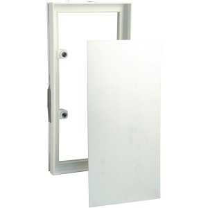 Marley Fliesenrahmen mit Trägerplatte und Magneten, Kunststoff, 156x309 mm.