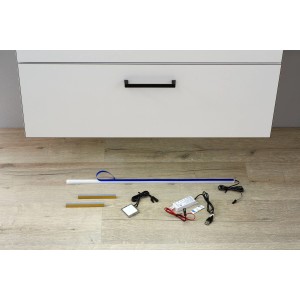 Pelipal LED-Beleuchtungsset Quickset 357 mit Umwandler und Touchsensor für Badmöbel.
