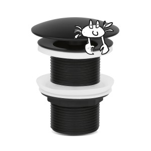 baliv Schaftventil SV-3420 in Schwarz-Matt für Waschtische.