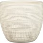 Scheurich Übertopf 866, Ø 16cm, Vainilla. Keramiktopf mit Textur für Innenräume.