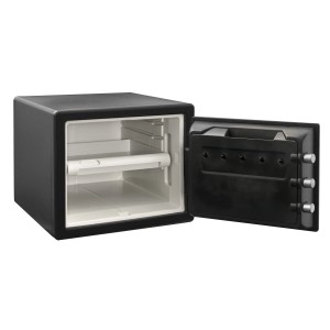 Offener Master Lock Tresor LFW082FTC, feuer- und wasserbeständig, 22,7 l, mit Fachboden.
