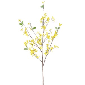Deko-Zweig Winterjasmin in Gelb, 100cm, Kunstpflanze für stilvolle Akzente im Innenbereich.