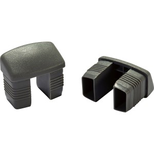 Fußkappen für Bonlee Klappsessel (4 Stk.) aus Kunststoff, Ersatzteil für Gartenstühle.