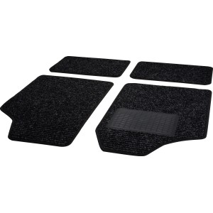 CMI Textilfußmatten 4-teilig, Velours, gummierte Rückseite für optimalen Halt im Auto.