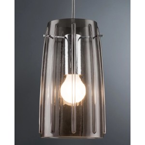 Paulmann URail Lampenschirm Vico aus Rauchglas, Ø 15,2 cm, für Schienensysteme.