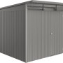 Biohort Metall-Gerätehaus AvantGarde ECO Gr. A8, quarzgrau-metallic, mit Standardtür.