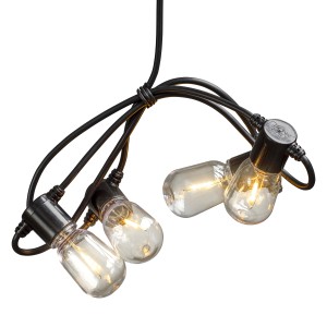 Konstsmide LED-Lichterkette Outdoor Biergarten 20 Birnen Bernsteinfarben