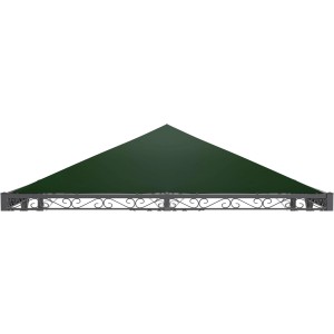 Eleo Sonnensegel 400 cm x 400 cm für Pavillon Palermo/Tornio Dunkelgrün