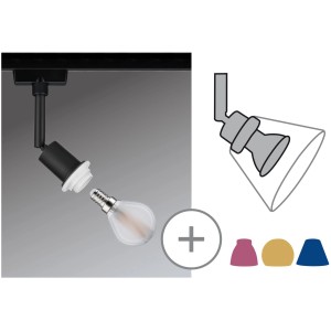 Paulmann URail DecoSystems Spot Schwarz matt max. 20W E14