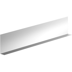 Sarei Winkelprofil 95/30 HG18, silbernes Dachblech im Detail.