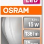 Osram LED Leuchtmittel E14 Tropfenform, 1,5W, warmweiß, für energiesparende Beleuchtung.