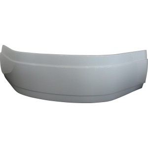 Weiße Acrylschürze für Lima Badewanne, 150 cm, zur einfachen Badewannenverkleidung.