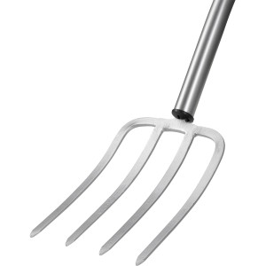 Fiskars Xact Spatengabel M für steinige Böden, 4 Zinken aus Stahl.