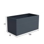 Weka Metall-Hochbeet Gary L 150 cm x 75 cm x 77 cm Anthrazit_7