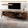 okwish Schrank mit Schubladen für Wohnzimmer 170x39.5x38cm Braun_8