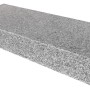 Graue Granit Blockstufe, gesägt und geflammt, 15x35x100 cm. Naturstein für den Garten.