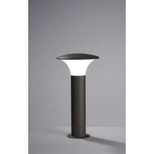 Moderne Trio LED Sockelleuchte Kongo in Anthrazit aus Aluguss, 50 cm hoch.