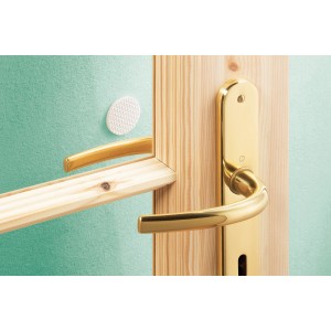 Filzgleiter, selbstklebend, weiß, 131-teilig, zum Schutz von Tür und Wand vor Beschädigungen.