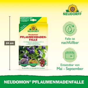 Neudorff Neudomon Pflaumenmadenfalle, Komplettset zur biologischen Schädlingsbekämpfung.