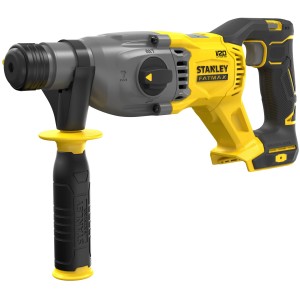 Stanley 18V Akku-Kombihammer V20 SFMCH900B, gelb/schwarz, mit Zusatzhandgriff.