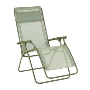 Relaxliege R CLIP Batyline Moss: Verstellbarer Sessel mit atmungsaktivem Bezug für Garten & Terrasse.