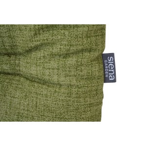 Siena Garden Sitzkissen Comfort, 46x46 cm, olivegrün, mit Steppung und Logo.