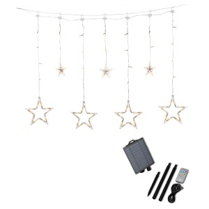 Konstsmide LED-Lichtervorhang Solar Sterne