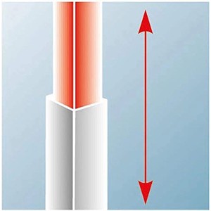 Symbolbild zur Raumhöhe des Schulte ExpressPlus Duschsystems Rain Classic Black Style.