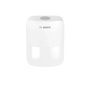 Weißer Bosch Smart Home Bewegungsmelder II mit Matter-Kompatibilität für Sicherheit & Lichtsteuerung.