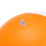 Detailaufnahme: Orange-weißer Bestway Wasserball Tie-Dye Twist, 46 cm, mit Ventil.