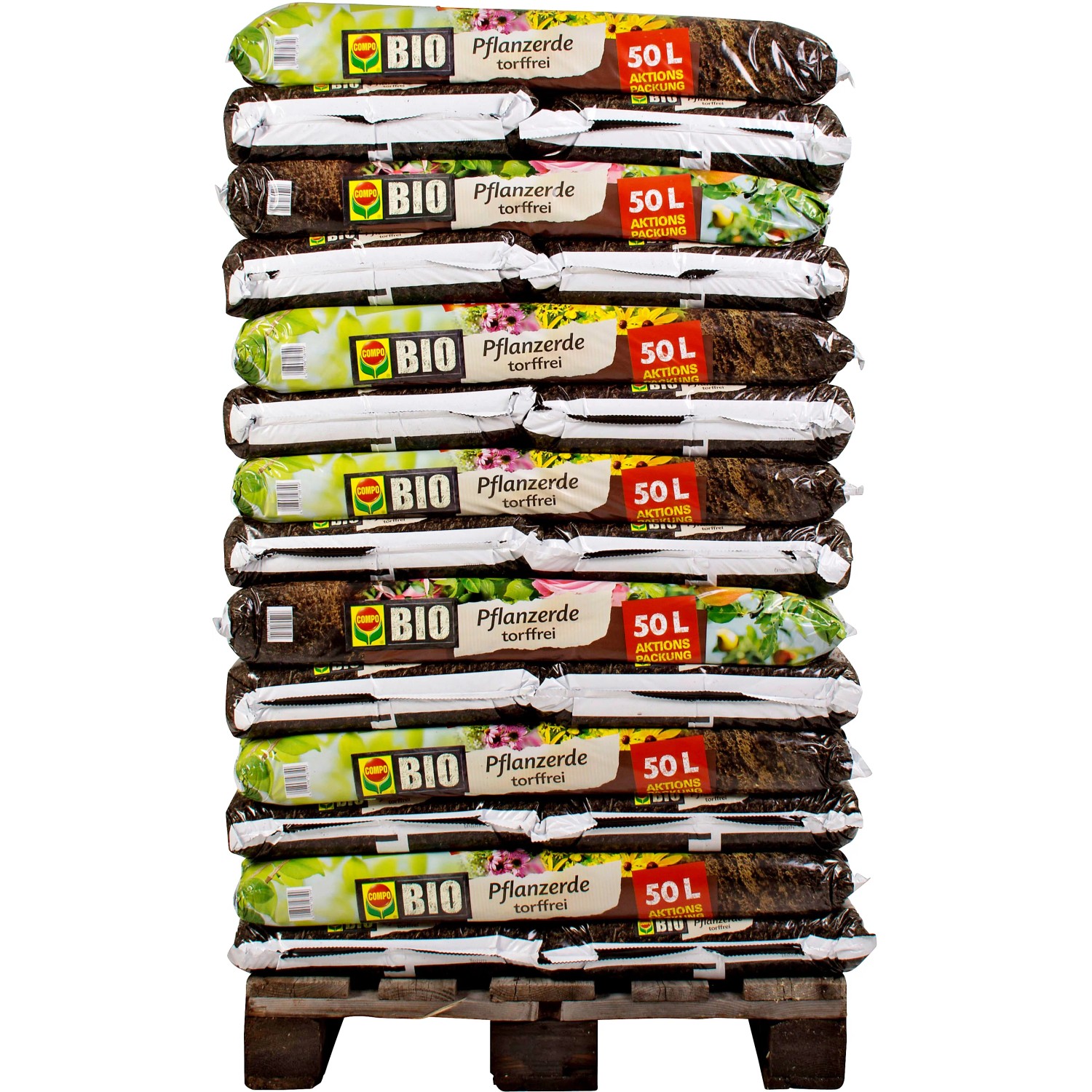 Compo Bio Pflanzerde torffrei 2.100 l (42 x 50 l) 1 Palette kaufen bei OBI