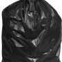 Schwarzer Abfallsack LDPE, 120 l, gefüllt und zugebunden.