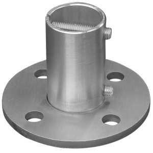 Wand/Bodenanker Edelstahl V2A für Rohr Ø 42,4 mm 100 mm