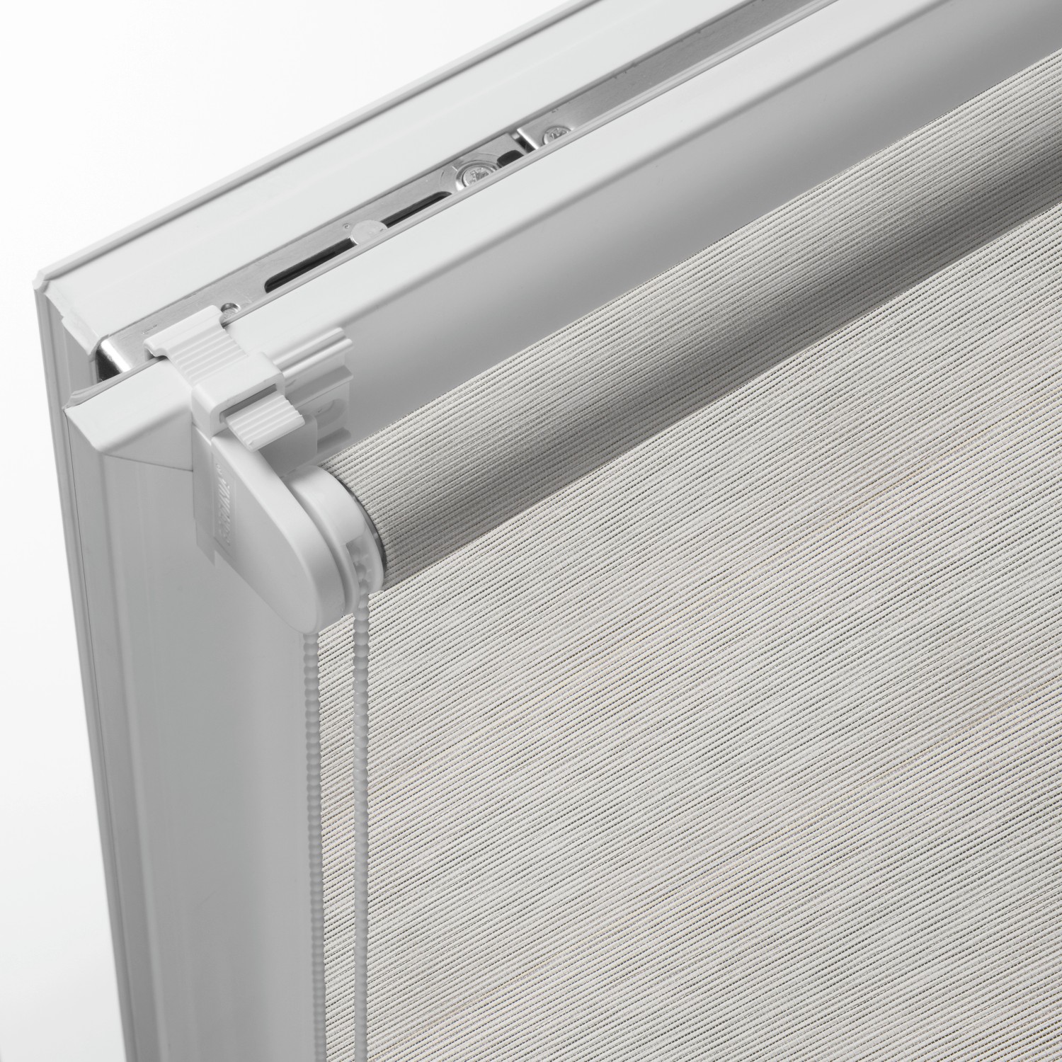 Gardinia EasyFix Rollo Natur, 100x150 cm, weiß, für Fenster, Detailansicht.