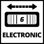 Symbol für elektronische Drehzahlregelung beim Einhell Multitool TC-MG 135 E.