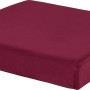 Burgunderroter Falt-Hocker Blush Bordeaux, 38x38x38 cm, ideal als Sitzhocker und Stauraum.