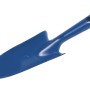 Blaue LUX Classic Handschaufel, 20 cm, aus Stahl mit Aufhängeöse für Gartenarbeiten.