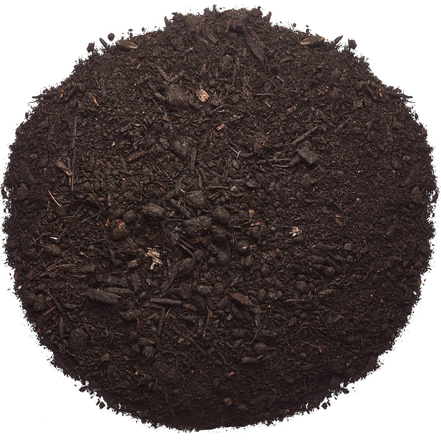 Nahaufnahme von OBI Bio Hochbeetkompost, torffrei, zur Bodenverbesserung und Nährstoffversorgung.