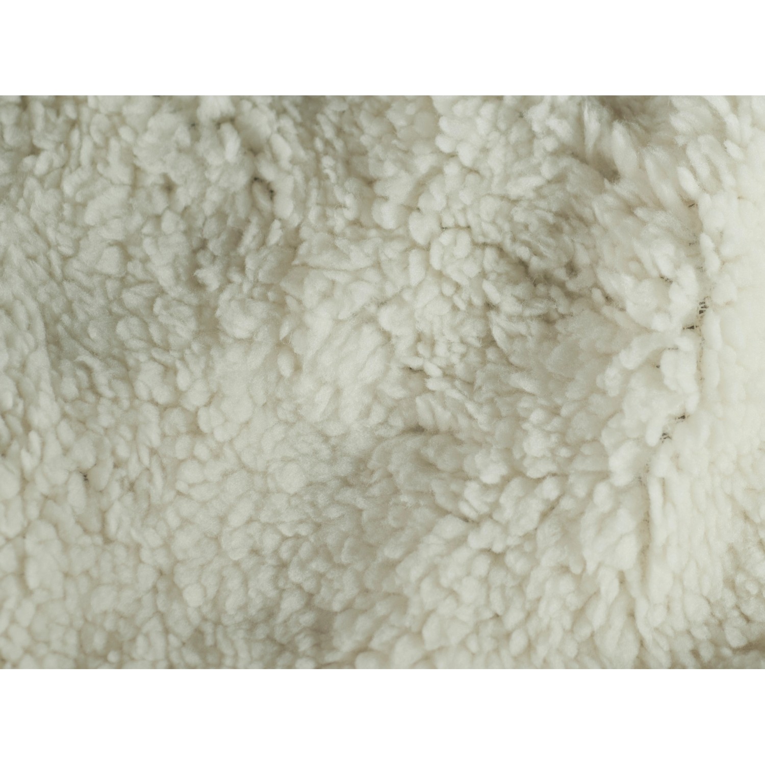 Detailansicht: Dunkelgraue Fleecedecke Sherpa mit Lammwollplüsch, 130x150 cm. Kuschelige Wohndecke.