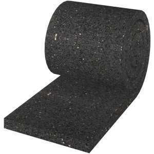 GS Terrassen Gummipad auf Rolle 10 mm x 45 mm x 6.000 mm